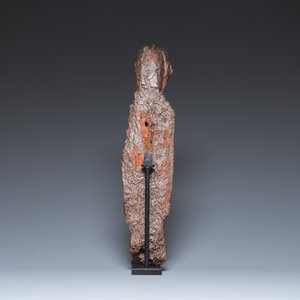 A Spanish polychromed chestnut 'Sedes Sapientiae' sculpture, Catalonia, 14th C. — photo 4