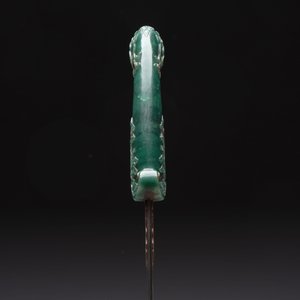 A spinach jade-hilted khandjar dagger, India, 19/20th C. — photo 7