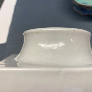A square Chinese qianjiang cai 'cong' vase, 19/20th C. — 照片 16