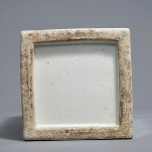 A square Chinese qianjiang cai landscape vase, Wang Youtang, early 20th C. — 照片 6