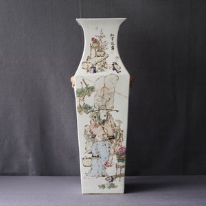 A square Chinese qianjiang cai vase, signed Ma Qing Yun, dated 1907 — 照片 8