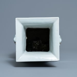 A square Chinese qianjiang cai vase, signed Ma Qingyun, 19/20th C. — photo 5