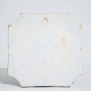 A square Dutch Delft blue and white pastoral plaque, mid-18th C. — 照片 2