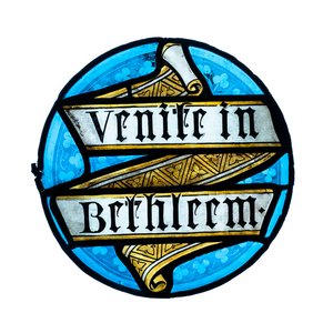 A stained glass roundel inscribed 'Venite in Bethleem', 17th C. — photo 1
