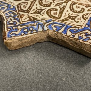 A star-shaped luster-glazed tile, Kashan, Iran, 14th C. — 照片 5