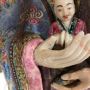 A tall Chinese famille rose 'Fu Xing' figure, 19th C. — 照片 8