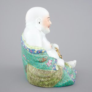 A tall Chinese famille rose porcelain figure of Buddha, 20th C — photo 5