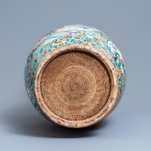 A tall Chinese famille verte vase, 19/20th C. — 照片 6