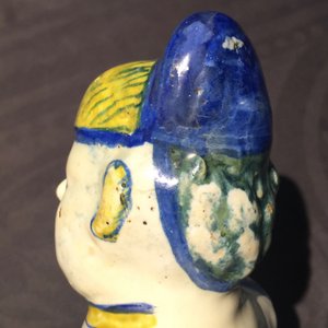 A tall polychrome German faience figure of a Chinaman, Berlin, 18th C. — photo 10