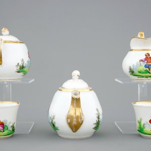 A tea service for two (tête-à-tête) in Paris porcelain, 19th C. — 照片 5