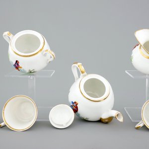 A tea service for two (tête-à-tête) in Paris porcelain, 19th C. — 照片 6