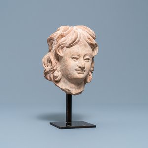 A terra-cotta head of a man in Hellenistic style, India, Gandhara, 2nd/4th C. — photo 1
