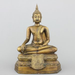 A Thai bronze buddha, 19/20th C. — photo 1