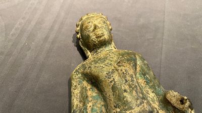 A Thai bronze standing Buddha in Dvaravati-style, probably 7/8th C. — 照片 2