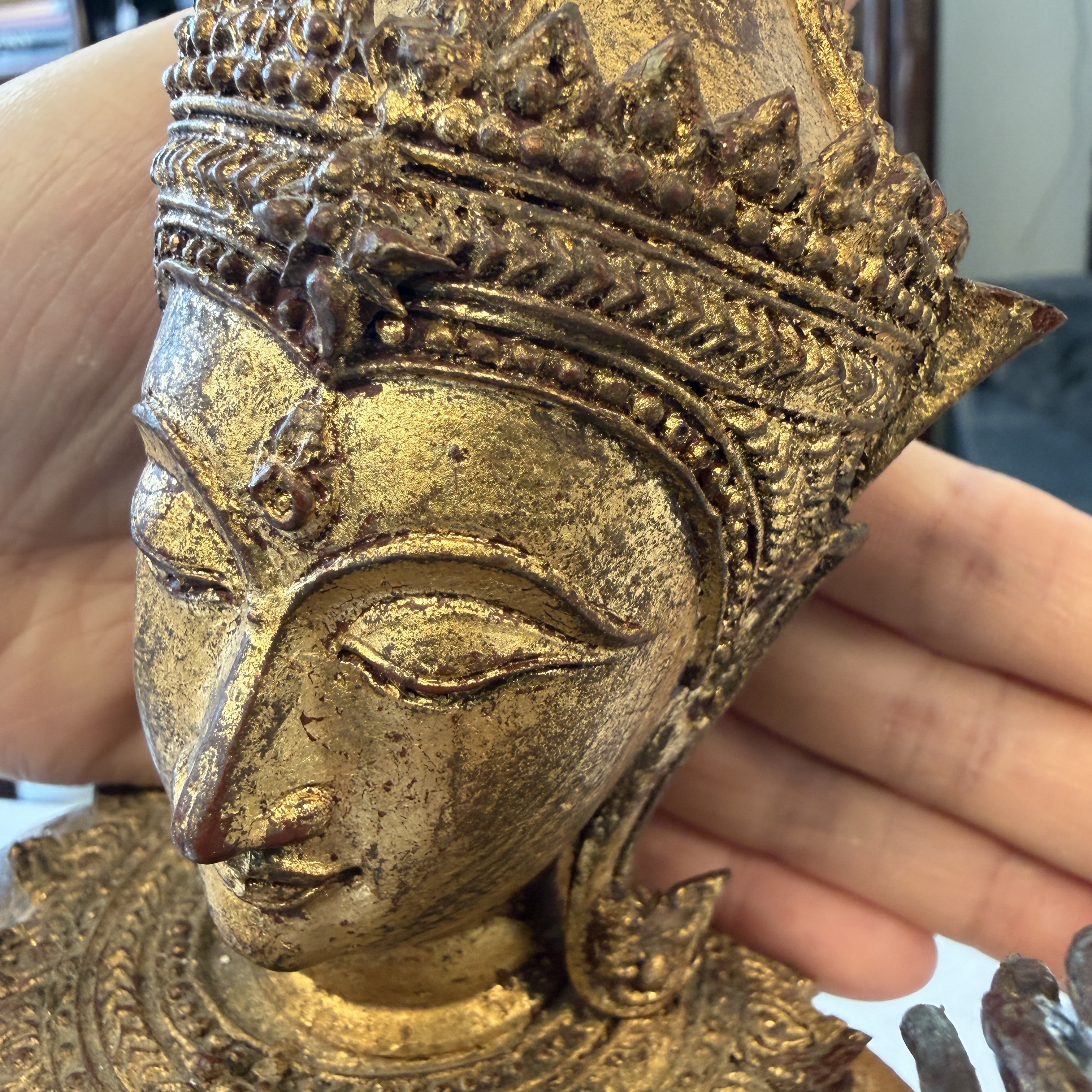 A Thai gilt-lacquered bronze model of Saraswati — 照片 5