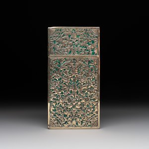 A Thai green-enamelled gilt silver box and cover, Ngern Lai 紋銀 and Yu Yuan 匯源 mark, Bangkok, 19/20th C. — photo 4