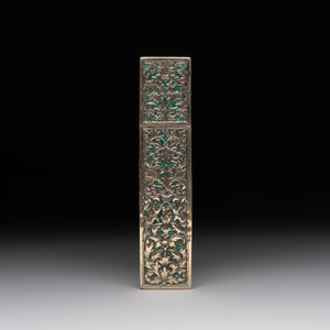 A Thai green-enamelled gilt silver box and cover, Ngern Lai 紋銀 and Yu Yuan 匯源 mark, Bangkok, 19/20th C. — photo 5