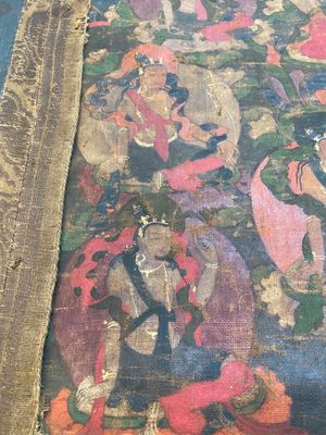 A thangka depicting Bhaisajyaguru, Tibet, 15/16th C. — 照片 4
