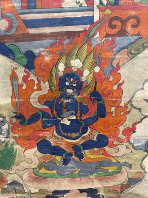 A thangka depicting Lama, Tibet, 18/19th C. — photo 11