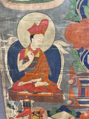 A thangka depicting Lama, Tibet, 18/19th C. — photo 13