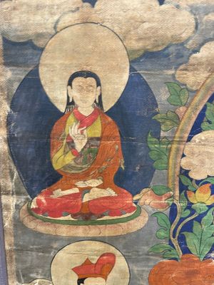 A thangka depicting Lama, Tibet, 18/19th C. — photo 14