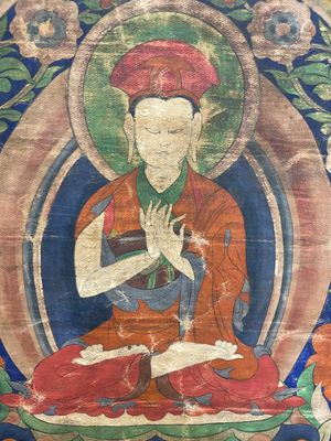 A thangka depicting Lama, Tibet, 18/19th C. — photo 17