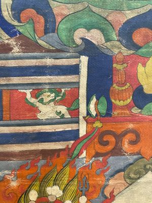 A thangka depicting Lama, Tibet, 18/19th C. — photo 18