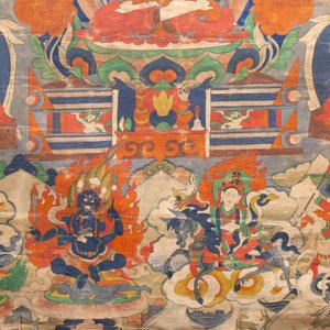 A thangka depicting Lama, Tibet, 18/19th C. — photo 3