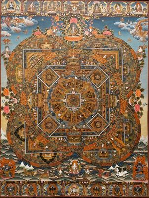 A thangka, Tibet or Nepal, 19/20th C.