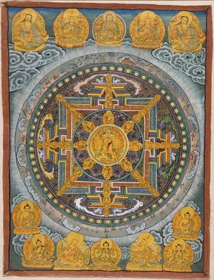 A thangka, Tibet or Nepal, 19/20th C.