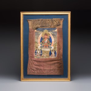 A Tibetan 'Amitayus Buddha' thangka, 19th C. — photo 1