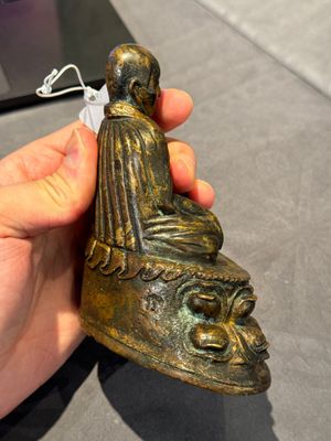 A Tibetan bronze Padmasambhava, 14th C. — photo 12