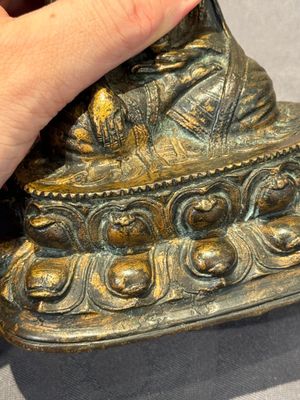 A Tibetan bronze Padmasambhava, 14th C. — photo 16
