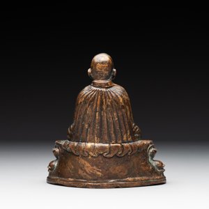 A Tibetan bronze Padmasambhava, 14th C. — photo 4