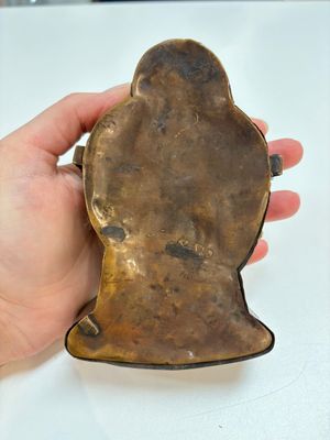 A Tibetan copper Gawu box and tsa tsa mold, 19th C. — 照片 3