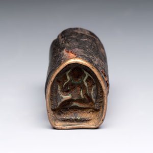 A Tibetan copper Gawu box and tsa tsa mold, 19th C. — 照片 13