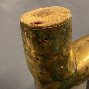 A Tibetan gilt bronze and copper alloy arm of Buddha, Ming — photo 15