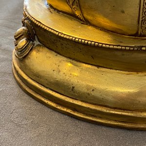 A Tibetan gilt bronze figure of Buddha, early 20th C. — 照片 14