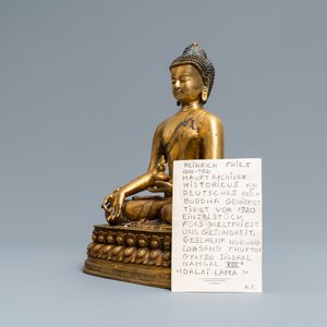 A Tibetan gilt bronze figure of Buddha, early 20th C. — 照片 8