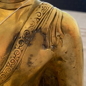 A Tibetan gilt bronze figure of Buddha, early 20th C. — 照片 10