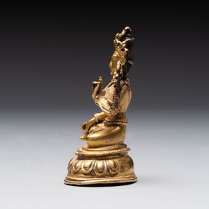 A Tibetan gilt-bronze Tara and a silver Tara, 19/20th C. — photo 9