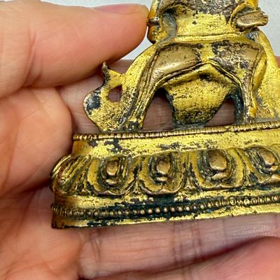 A Tibetan gilt-copper alloy group of Yogambara and Jnana Dakini — photo 12