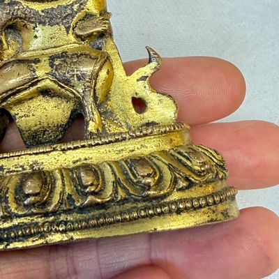 A Tibetan gilt-copper alloy group of Yogambara and Jnana Dakini — photo 13