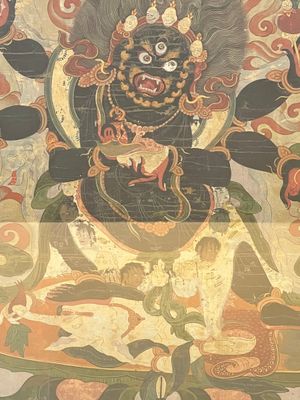 A Tibetan 'Mahakala' thangka, 19th C. — photo 4