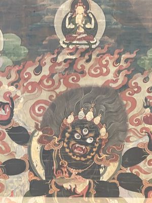 A Tibetan 'Mahakala' thangka, 19th C. — photo 5
