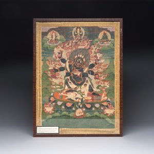 A Tibetan 'Mahakala' thangka, 19th C. — photo 1