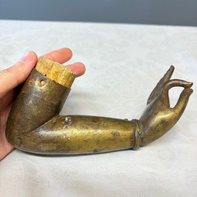A Tibetan or Nepalese gilt-copper arm — photo 6