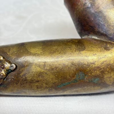 A Tibetan or Nepalese gilt-copper arm — photo 3