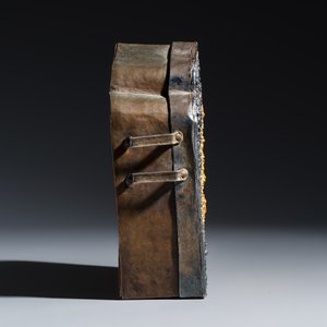A Tibetan parcel-gilt silver and copper gau shrine box — photo 3