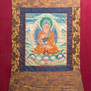 A Tibetan 'Shakyamuni Buddha' thangka — photo 1